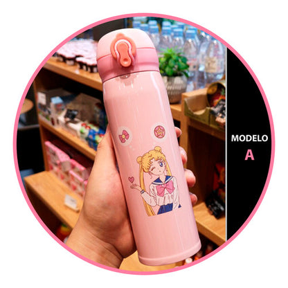 Botella termo Sailor moon Serena Usagi Tsukino Kawai