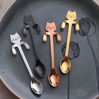 Set Pack 4 cucharas Gatito cut Kawaii nekospoon