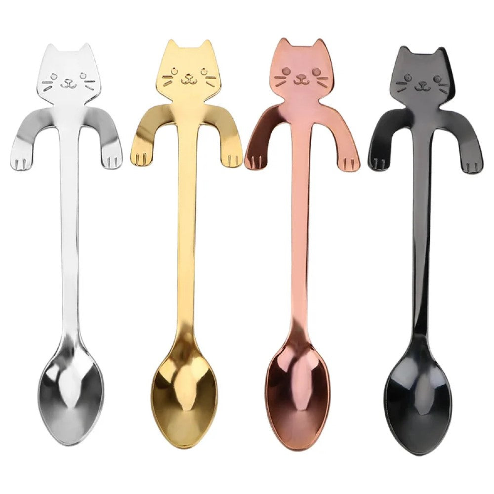 Set Pack 4 cucharas Gatito cut Kawaii nekospoon