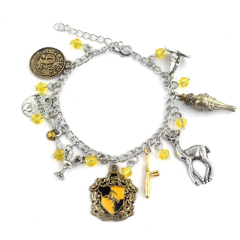 Pulsera dijes casas Hogwarts Harry Potter