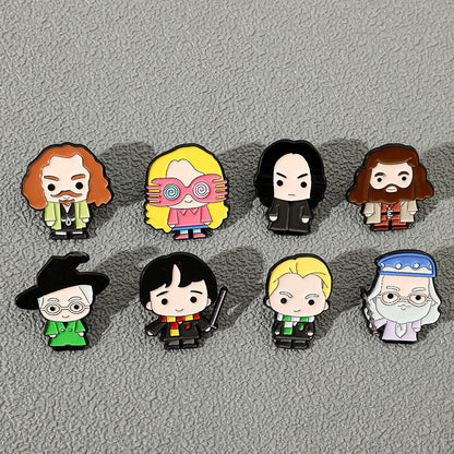 Set Pines Broches personajes de Harry Potter Chibi kawai