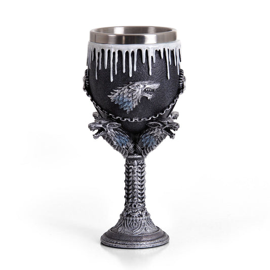 Copa Caliz Resina Lobo Negro Wolf , Game Of Thrones Stark