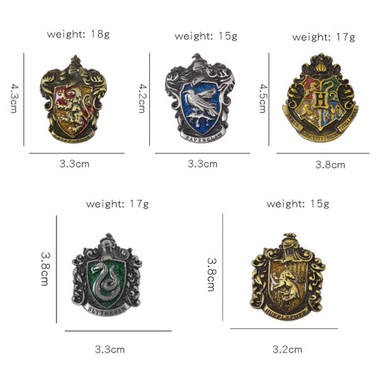 Set 5 Pines broches en caja Harry Potter