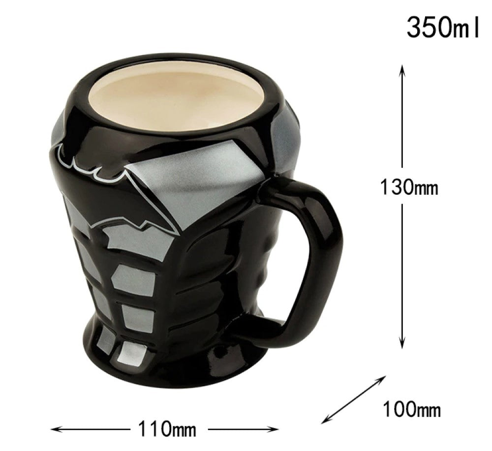 Tazón Taza 3d Cerámica Batman Liga De La Justicia