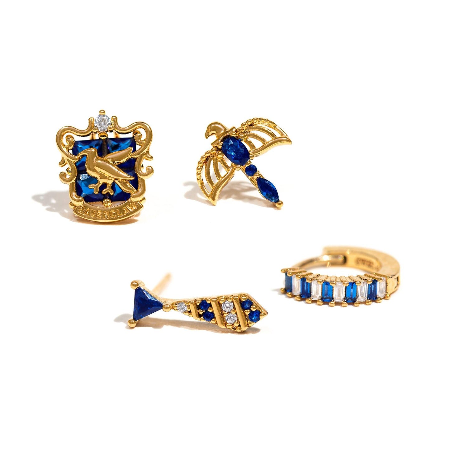 Set Aros pendientes Casa Ravenclaw