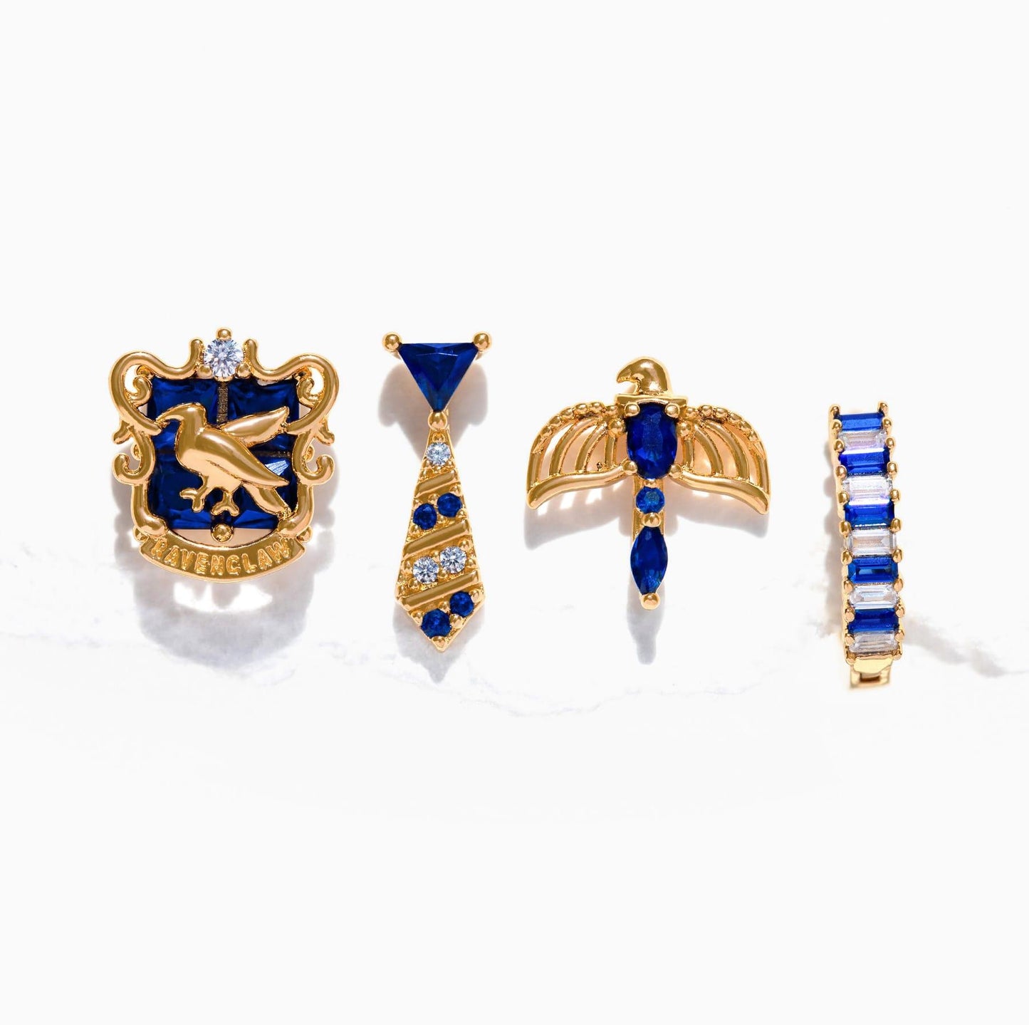 Set Aros pendientes Casa Ravenclaw