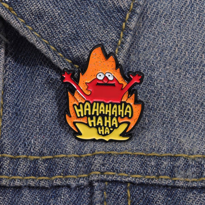 Pin Broche entretenido divertido meme fire hellmo elmo evil