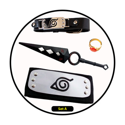 Set accesorios Naruto Animé Itachi Akatsuki