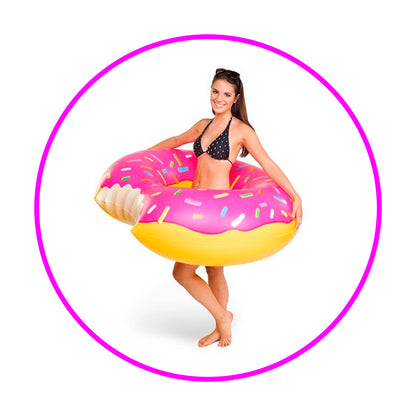 Flotador Donut Gigante 120 Cm, Pool Party Piscina