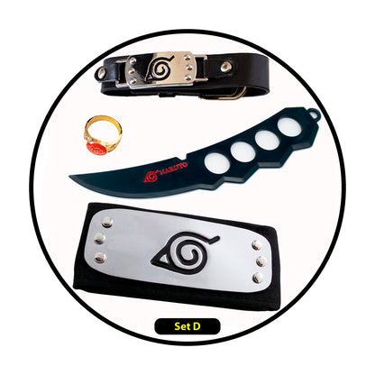 Set accesorios Naruto Animé Itachi Akatsuki