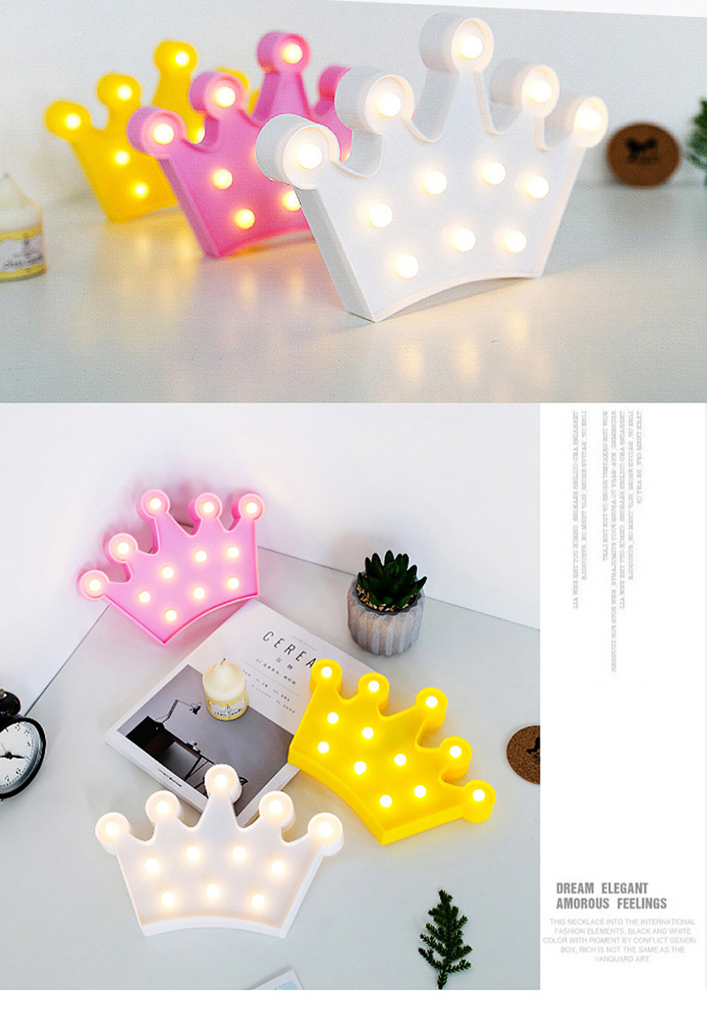 Lámpara Led Personalizada  Corona Princesa – Mofletes
