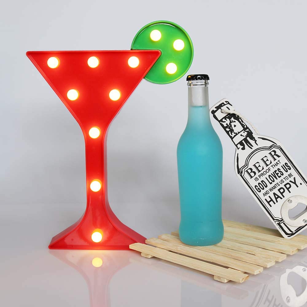 Lámpara 3D Plástico Copa coctel candy bar (estoykuku)