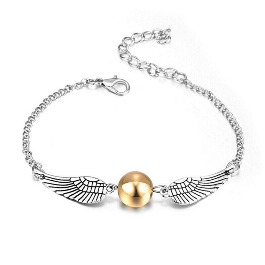 Set Golden Snitch Quidditch Collar + Pulsera  Harry Potter