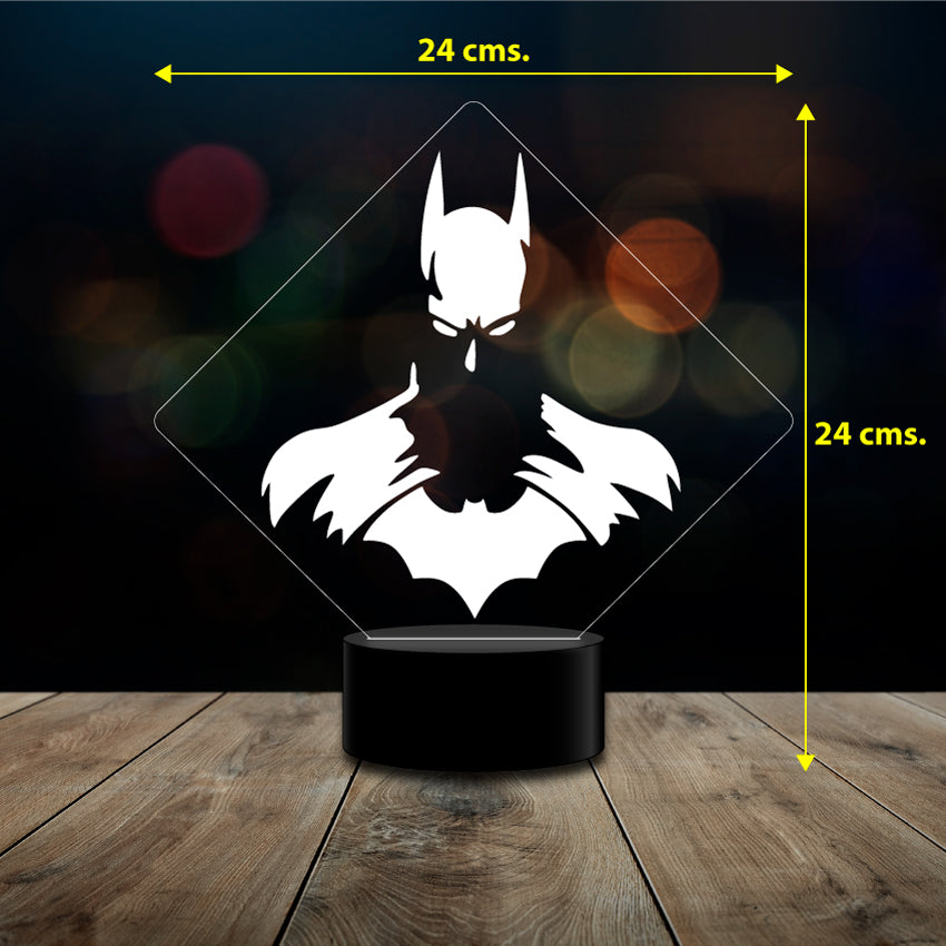 Lampara 3d Batman Colores Dc Comic Acrilico c/remoto