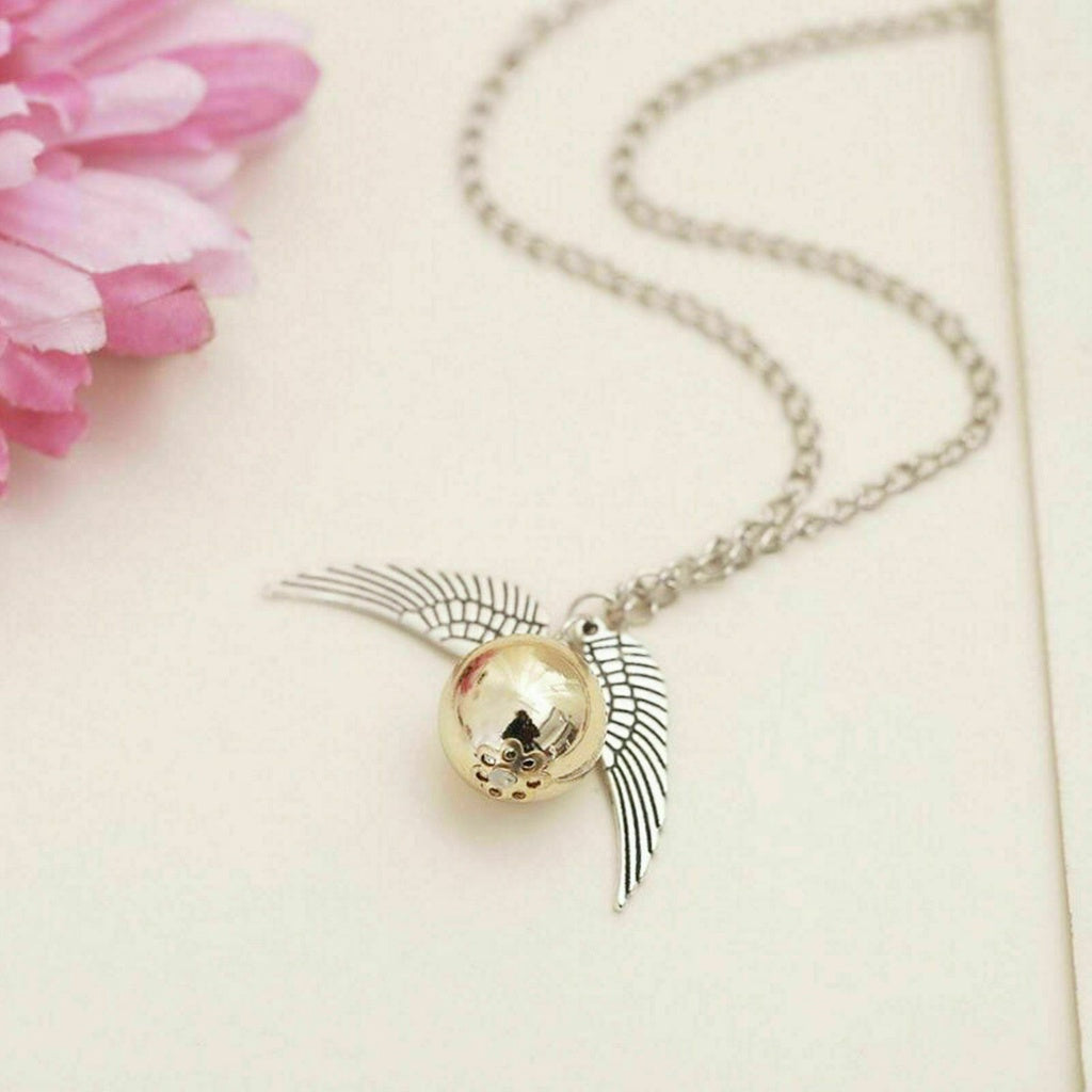 Set Golden Snitch Quidditch Collar + Pulsera  Harry Potter