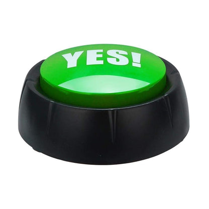 Botón entretenido ¡YES! con sonido "el gran boton verde"
