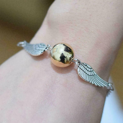 Set Golden Snitch Quidditch Collar + Pulsera  Harry Potter