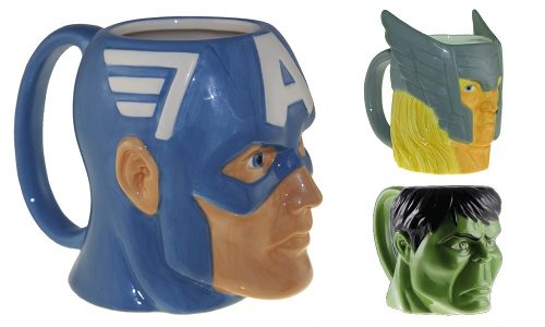 Taza Mug Ceramica Marvel HuLampara Kawaii 450 Ml