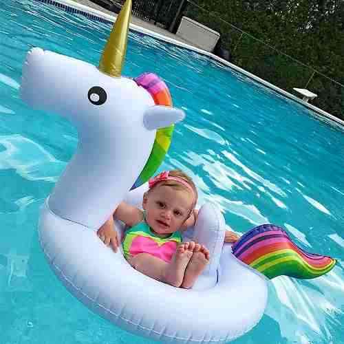 Flotador Gigante Unicornio Bebes, Pool Party Piscina