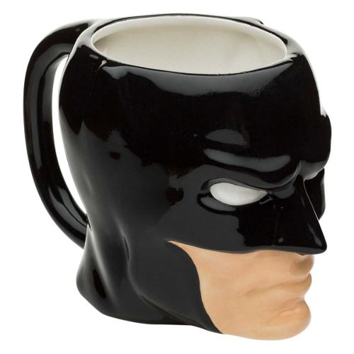 Tazón Taza 3d Cerámica Cara Mascara Batman Dc Comic