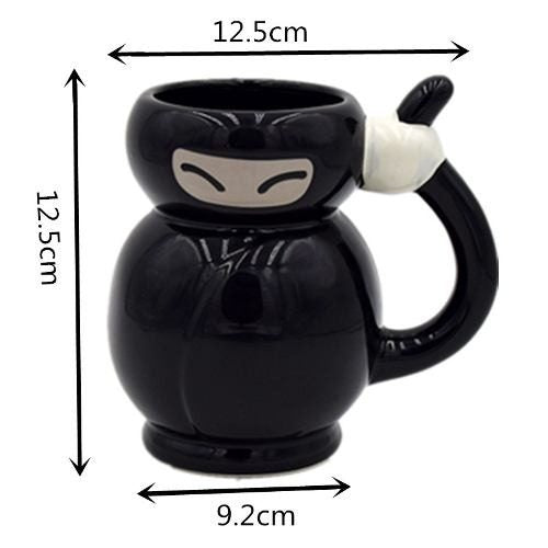 Taza Mug Ninja Shuriken Mascara Cafe