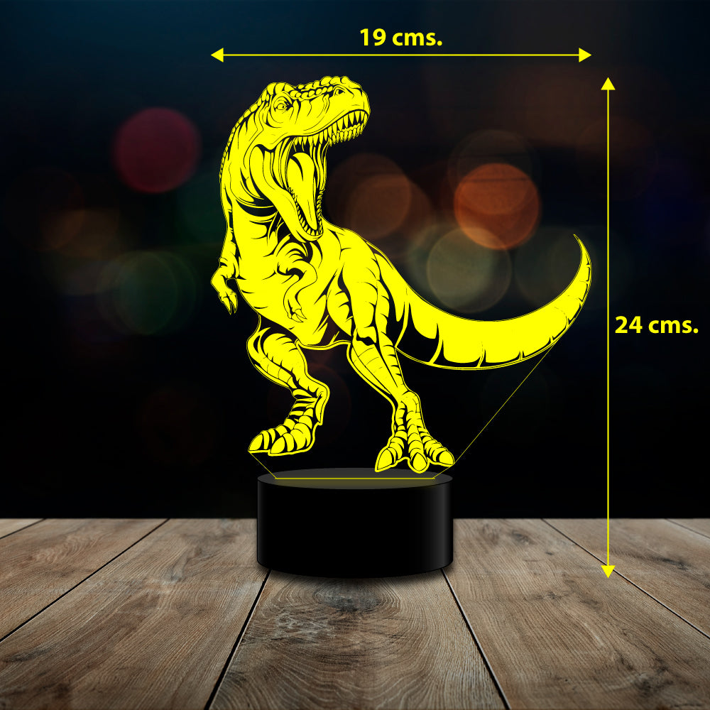 Ilusión 3d Dinosaurio Rex control remoto