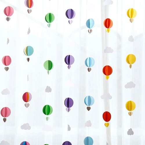 Guirnalda Papel Nube-globo-corazon 3d / 2,6 M Candy Bar