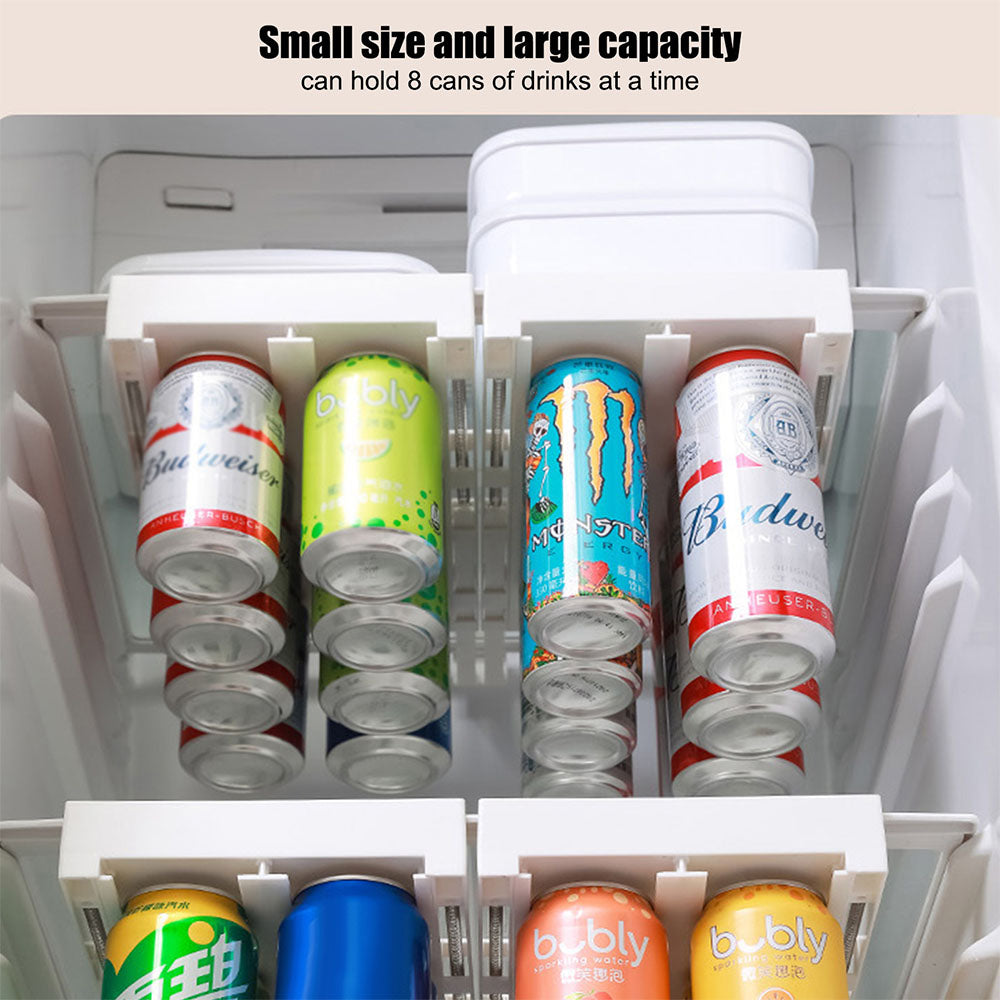 Organizador para refrigerador, dispensador de latas de plástico