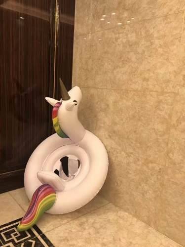 Flotador Gigante Unicornio Bebes, Pool Party Piscina