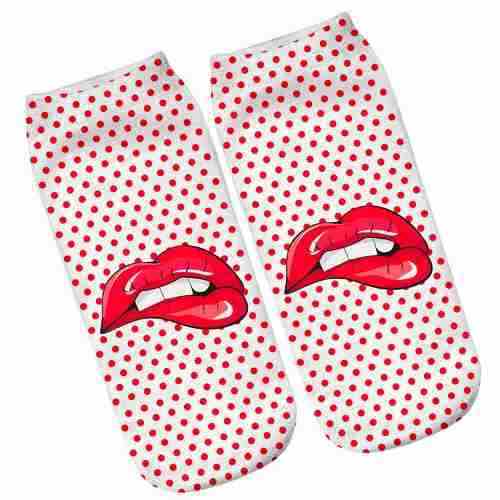 Calcetines 3d Labios Boca Vintage