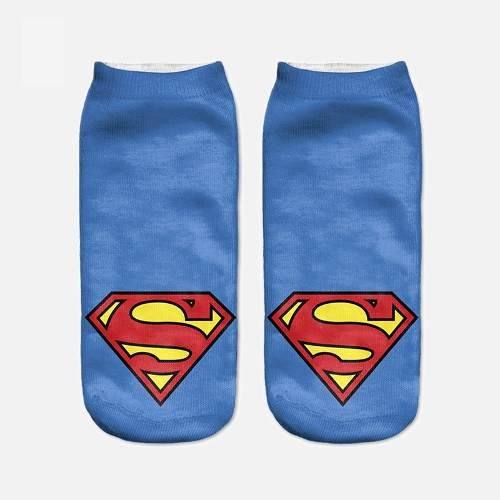 Calcetines Tobilleras 3d Superman 2 Dc Comic, Liga De La