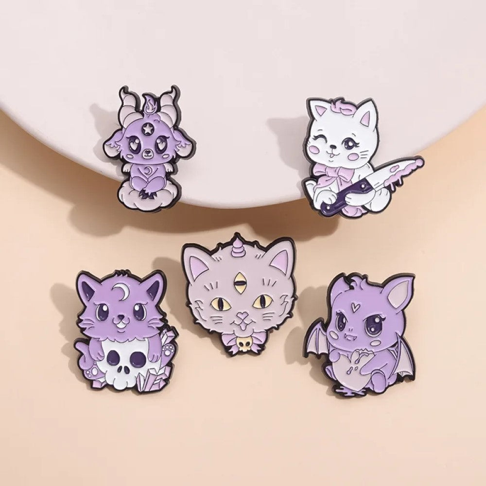 set pines broches broches animalitos cute del mal kawaii