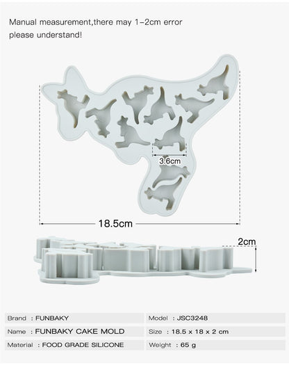 Pack moldes siliconas distinta figuras kawaii