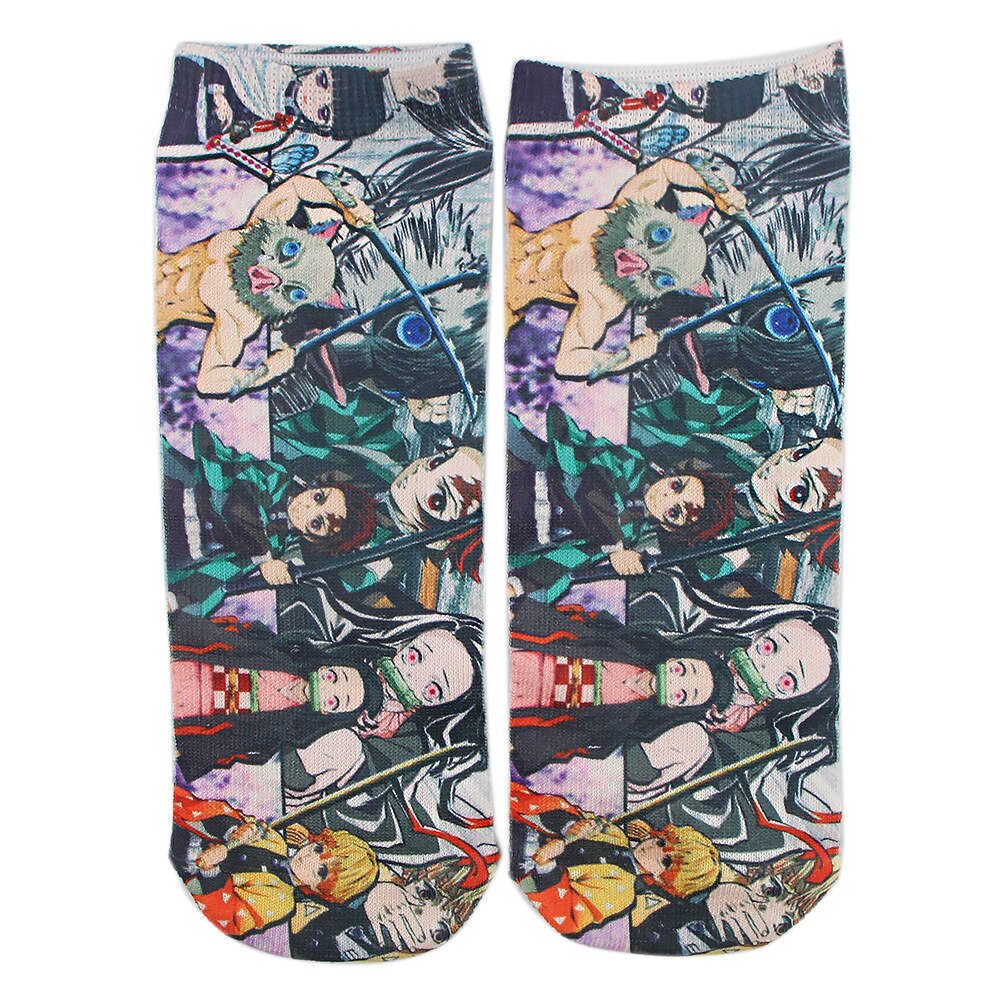 Calcetines Tobilleras 3d demon Slayer anime kawaii