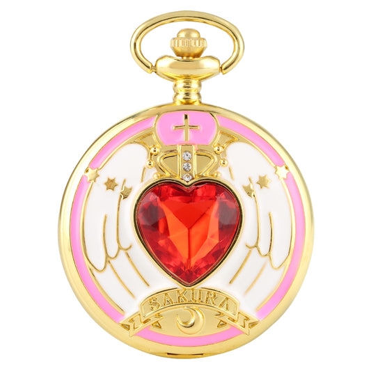 Reloj De Bolsillo vintage Sakura card captor corazon mod2