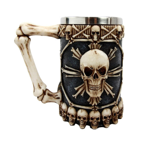 Taza Tazón Mug Calavera 2 Medieval Skull & Spine Goblet