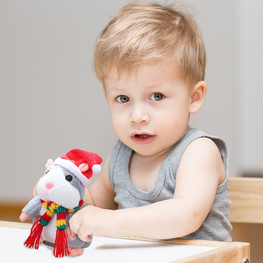 Peluche Hámster Parlanchin  Repite lo que digas Y Salta