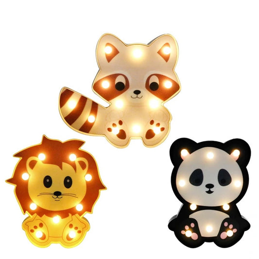 Set 3 lamparas Animalitos kawaii candy Bar