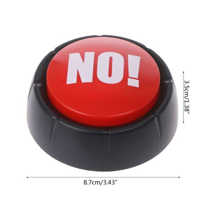 Botón entretenido ¡NO! con sonido "el gran boton rojo" broma