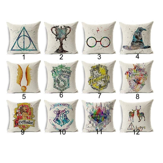 Cojín con relleno Harry Potter Hogwarts casas